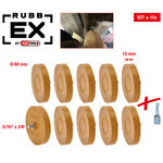 Gumijas disks uzlīmju noņemšanai 88mm 10pcs, KS Tools