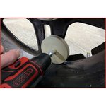 Rubber eraser pads for matt paints, 88mm, pack of 10, KS Tools
