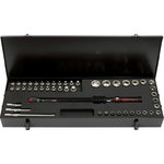 1/2" ERGOTORQUEprecision torque wrench toolkit 48 pcs, KS Tools