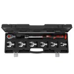 14x18mm INFINITOOL stiprināmu momentatslēgu komplekts, 20-100Nm, 8-daļīgs, KS Tools
