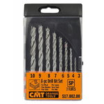 Wood drillbit set HSS 8pcs 3-10mm, CMT