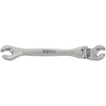 CHROMEplus Open double ring spanner, with flexible joint, 9m, KS Tools