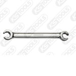 CHROME+ Open double ring spanner,offset 15x17mm, KS Tools