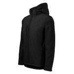 Softshell jacket 522 with hoodie, black S, OTHER