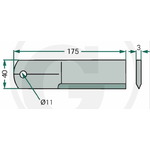 Pretgriezeja nazis 1322233C2, HF 40151, D49005700, Granit