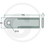 Knife S-series JD H215004, Granit