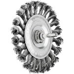 Wheel brush RBG Steel 100x12/6mm 0,5mm, Pferd