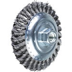 Threaded bevel brush 125x15/M14 ST 0,50mm KBG, Pferd