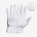 Tekstila darba cimdi, kokvilnas, balti, 6, Gloves Pro