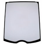 Windshield, laminated for wheeled loaders 2002 - 2010, CVA