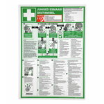 First aid guide poster, Estonian eesti, Cederroth