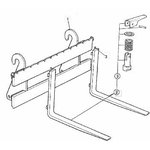 Forks frame Tool Carrier class II for  520, JCB
