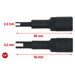 Air condition service bit socket set, 2 pcs, KS Tools