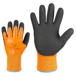 Work gloves polyester, double latex coating, acryle lining 10