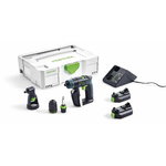 Akumuliatorinis gręžtuvas/suktuvas CXS Li 2,6-SET, Festool