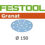 Velcro grinding disc Granat 48 holes 100pcs 150mm P320, Festool