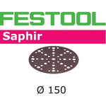 Slīpēšanas disks Velcro Saphir 48 atveres 25gab. 150mm P24, Festool