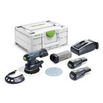 Cordless eccentric sander ETSC 125 Li Plus / 3,1Ah, Festool