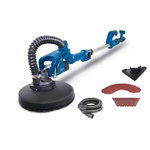 Long-neck sander DS930. Round and triangle head + papers, Scheppach