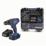 Cordless drill C-DTB74/1-X with 74 accessories, Scheppach