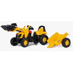 Pedal tractor with trailer JCB ROLLY TOYS, Granit
