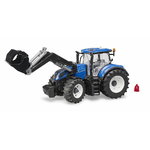 Model NEW HOLLAND T7.135 with front loader 1:16 BRUDER SPQ, Granit