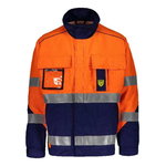 Welders jacket Multi 6000B, orange/dark blue XL, Dimex