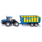 Model NEW HOLLAND + trailer 1:50 SIKU, Granit