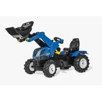 Pedal tractor with loader New Holland Farmtrac ROLLY TOYS, Granit