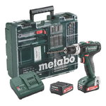 Mobilus meistro rinkinys PowerMaxx SB 12V 63 priedai 2,0 Ah, Metabo
