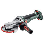Akumulatora leņķa slīpmašīna ar plakanu galvu WVBF 18 LTX BL 15-125 Quick, karkass, MetaBOX, Metabo