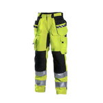Hi-vis bikses 6015Y, dzeltens/tumši pelēkas, 64, Dimex