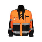 Hi-Vis jaka 6019, oranža/melna, 4XL, Dimex