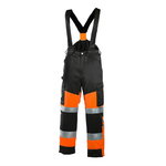 Winter Hi-Vis Bib-trousers 6022 black/orange 58, Dimex