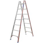 Rung ladder, double-sided accessible 2x8 steps, 2,40 m 6023, Hymer