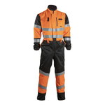 Coverall 60381R, HI-VIS CL3, black/orange 4XL, Dimex