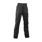 Trousers Superstrech for woman, black/dark grey 38, Dimex