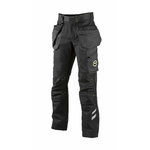 Bikses 6086 Superstretch, ar piekarināmām kabatām,melnas/pel 60, Dimex
