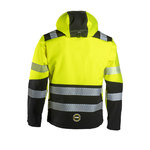 Softshell jacket 6099, HI-VIS CL2, black/yellow L, Dimex