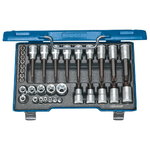 Torx uzgaļu muciņu komplekts n.19 TX 20, 1/4" un 1/2", Gedore