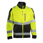 Jacket 6133 stretch hi-vis CL2, yellow/black S, Dimex