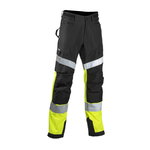 Shell Trousers 6141 hi-vis CL1, black/yellow 56, Dimex