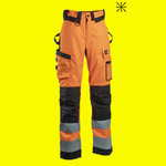 Hi-vis sieviešu bikses 6155R stretch, CL2, oranžas, 52, Dimex