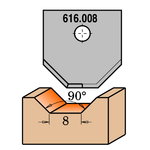 PROFILED KNIFE FOR MDF   RH   (ROUTER BIT 616.200), CMT