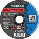 Cut-off wheel for steel Novorapid 115x1/22,23mm, Metabo