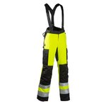 Hi-vis ziemas puskombinezons 6176X, CL1, dzeltens/melns, 64, Dimex