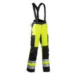 Hi-vis ziemas puskombinezons 6176, CL1, dzeltens/melns, 48, Dimex