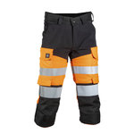 Hi-vis shorts 3/4 Capri, hi-vis CL1, orange/black XS, Dimex