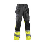 Hi-vis darba bikses metinātājiem Multi 6194, CL1, dzeltenas/pelēkas, 48, Dimex