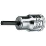 Hexagonal  Bit socket 3/8" 4mm, Gedore